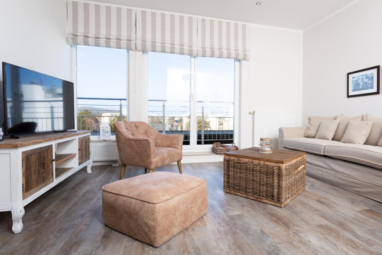 Strandnahe Fewos Mit Meerblick Und Dachterrasse, Residenz Bel Vital - Kategorie E Binz Bagian luar foto