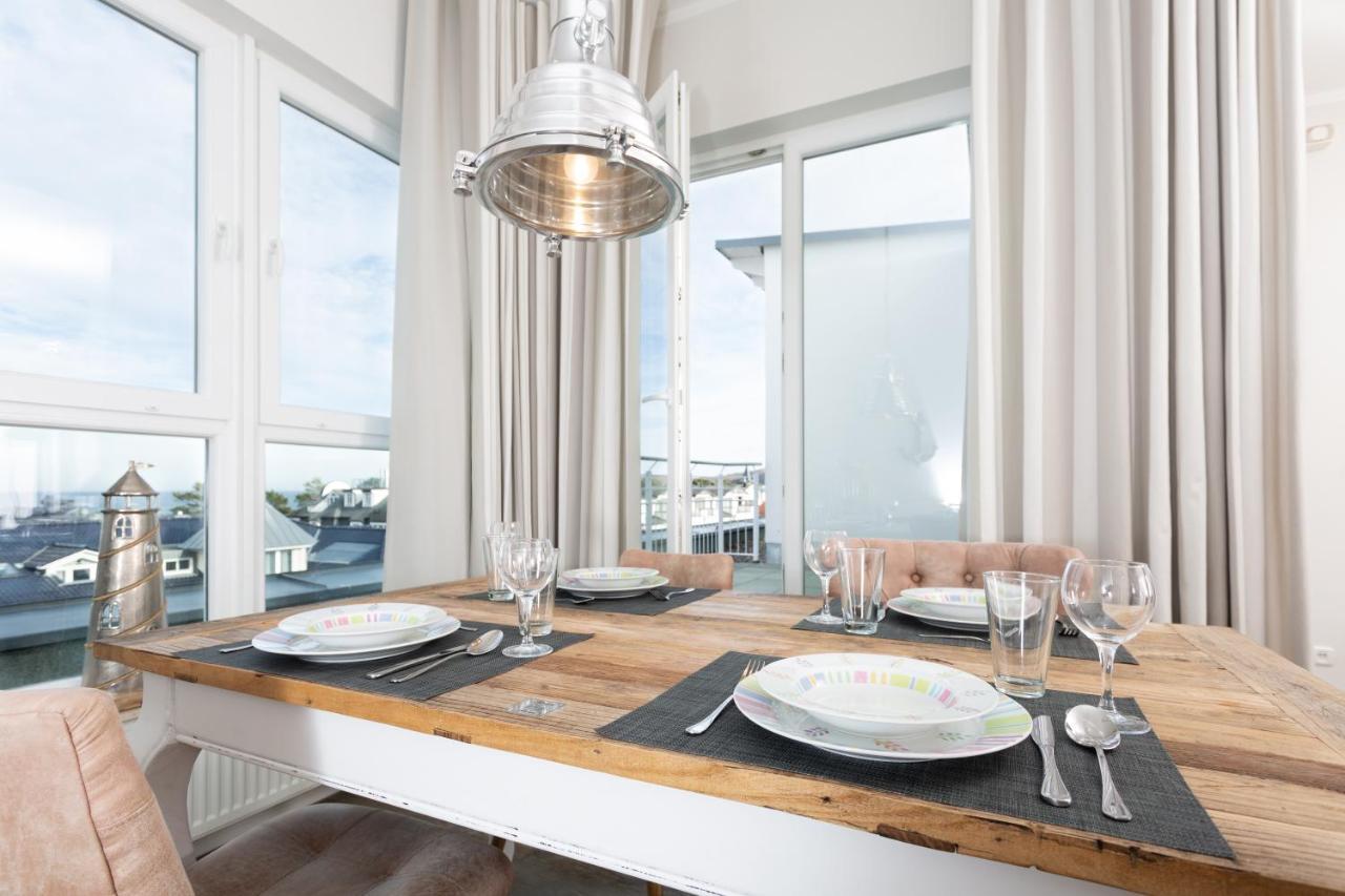 Strandnahe Fewos Mit Meerblick Und Dachterrasse, Residenz Bel Vital - Kategorie E Binz Ruang foto