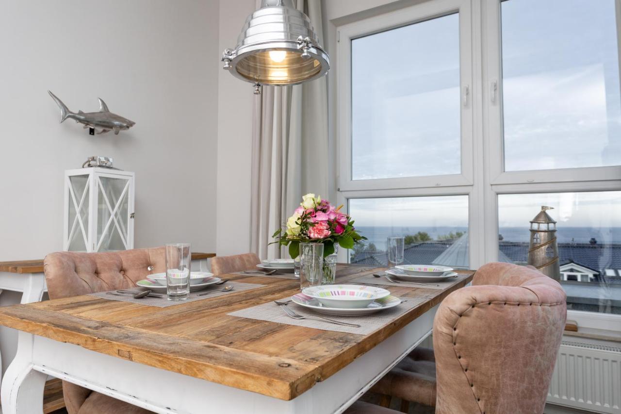 Strandnahe Fewos Mit Meerblick Und Dachterrasse, Residenz Bel Vital - Kategorie E Binz Ruang foto