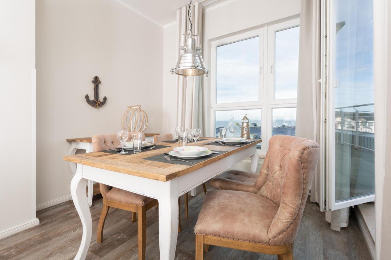 Strandnahe Fewos Mit Meerblick Und Dachterrasse, Residenz Bel Vital - Kategorie E Binz Ruang foto