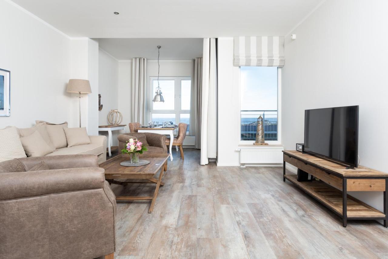 Strandnahe Fewos Mit Meerblick Und Dachterrasse, Residenz Bel Vital - Kategorie E Binz Ruang foto